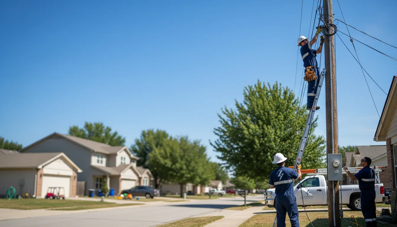 Residential electrician providing installation services in Waterford, MI